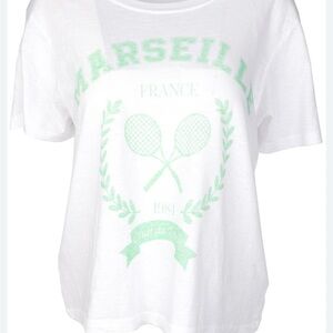 Sundry White Tee with Mint Graphic